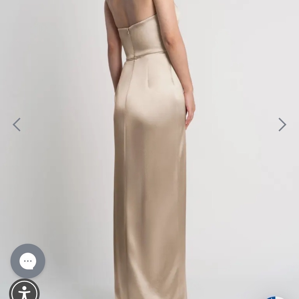 Jenny Yoo Nadia Dress Pale Gold - Picture 2 of 10